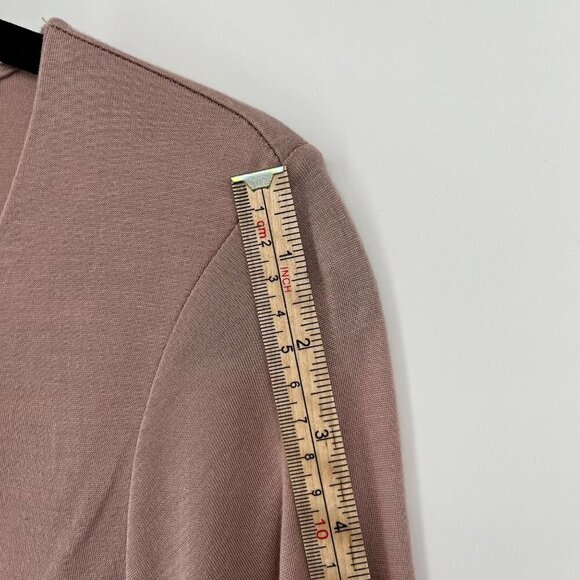 J Jill Pure Jill Supersoft 3/4 Sleeve Elliptical Tee Size S Fawn Pink Mauve Soft - Picture 9 of 11